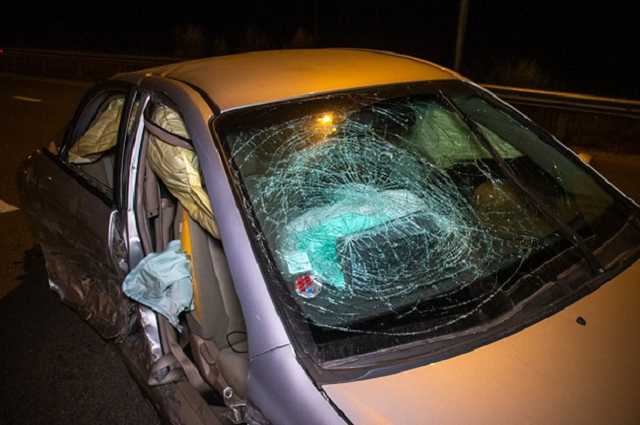 Пьяный водитель устроил жесткое ДТП на трассе под Киевом