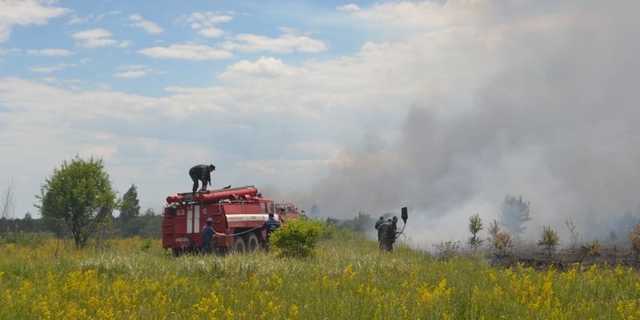 На Полтавщине спасатели ликвидировали пожар