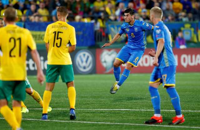Сборная Украины разгромила Литву