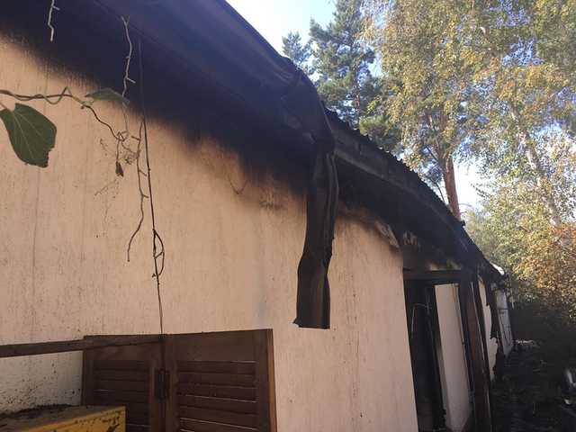 В сети появились фото сгоревшего дома Гонтаревой