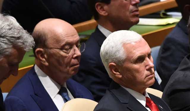 Міністр торгівлі США заснув під час промови Трампа в ООН про економіку