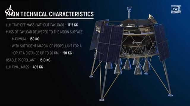 КБ «Південне» розробило інноваційний місячний посадковий апарат