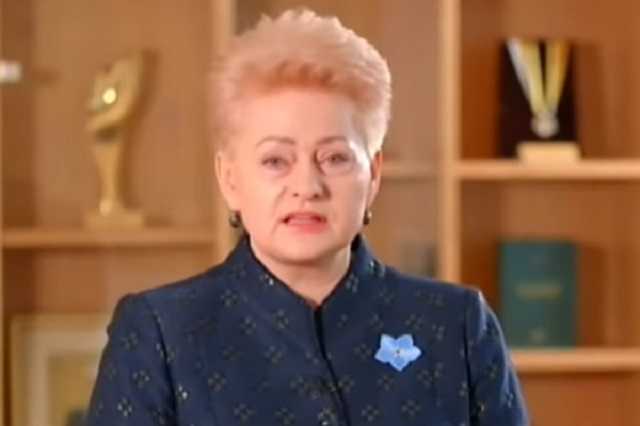 "Нам бы такого президента!" Грибаускайте вызвала восторг обращением к украинцам
