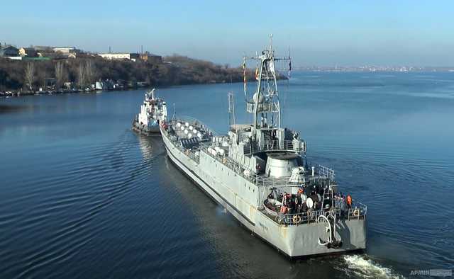 Десантный корабль «Юрий Олефиренко» прошел плановый ремонт в Николаеве. Фоторепортаж