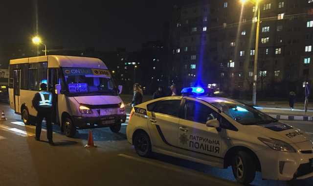 В Днепре маршрутка сбила женщину на пешеходном переходе