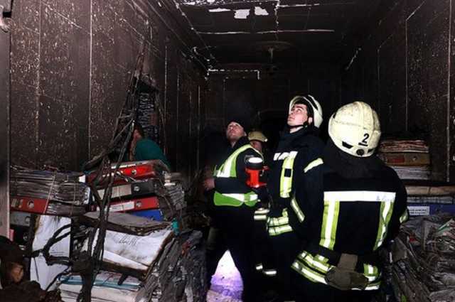 Названа возможная причина пожара в здании Минкультуры