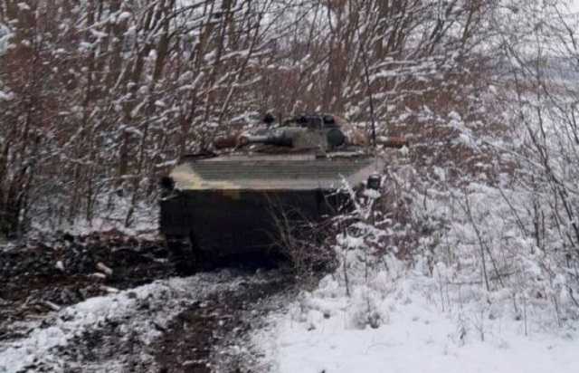 В останній день січня ворог вчинив мінометний наліт під Широкиним