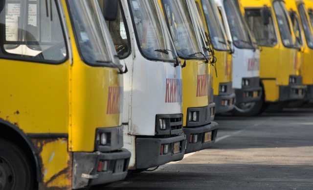 В Киеве водители маршруток подрались около остановки