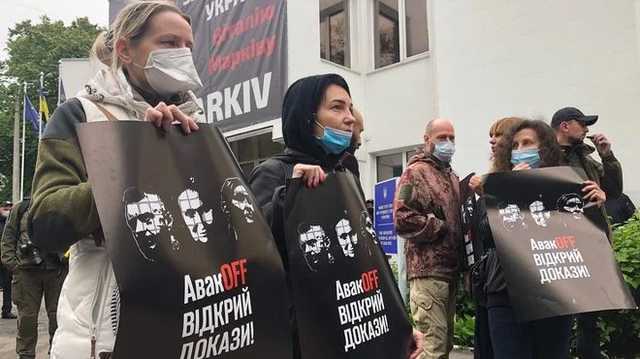 Под МВД протестовали из-за дела Шеремета