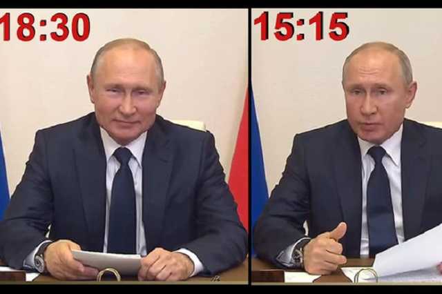 Путина засекли на использовании "круглоголового" двойника