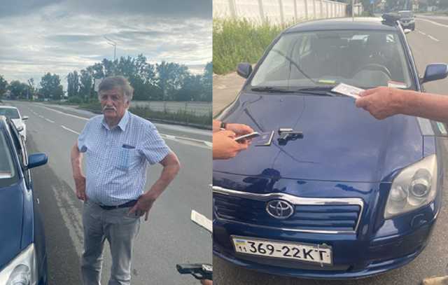 В Киеве разъяренный водитель Тойоты угрожал пистолетом, требуя уступить ему дорогу