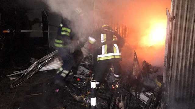 На Центральном рынке в Кривом Роге произошел масштабный пожар