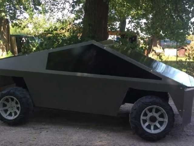 Изобретатель из Киева создал детскую версию Tesla Cybertruck за 500 гривен