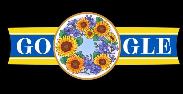 Google посвятил свой Doodle Дню Независимости Украины