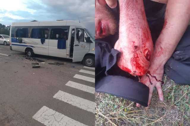 Под Харьковом расстреляли автобус с "Патриотами за Життя"