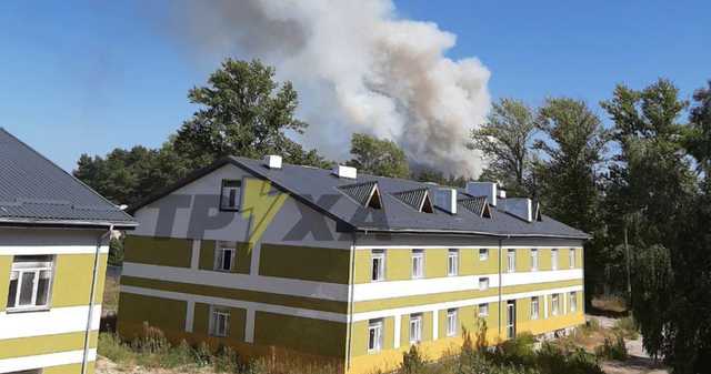 На полигоне под Харьковом учения завершились масштабным пожаром