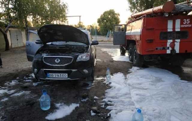 В Северодонецке горели девять автомобилей