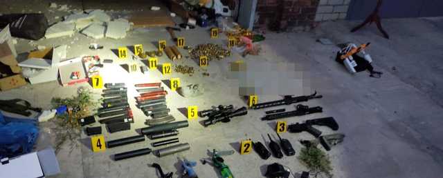 В гараже взорвавшего себя жителя Харькова полиция обнаружила большой арсенал оружия