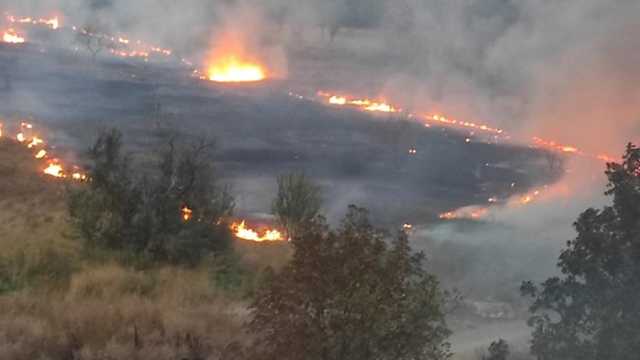 В нескольких районах Донецка сильные пожары