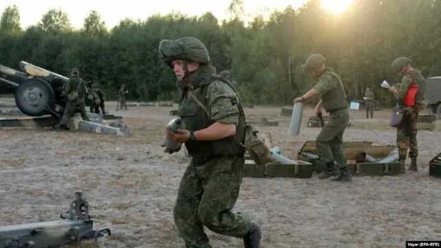 Российские и белорусские военные захватывали плацдарм рядом с украинской границей