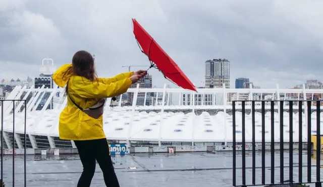 В Киеве объявлен желтый уровень опасности из-за бури