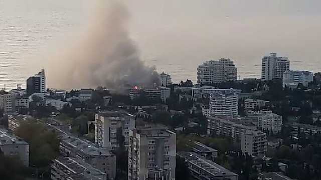 В аннексированном Крыму загорелся санаторий Минобороны РФ "Ялта"