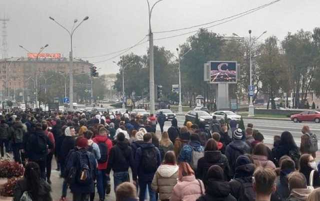 В Минске силовики разогнали митинг студентов