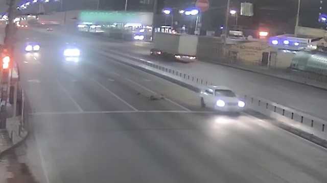 Появилось видео, как водитель Nissan сбил безрассудного пешехода в Святошинском районе Киева