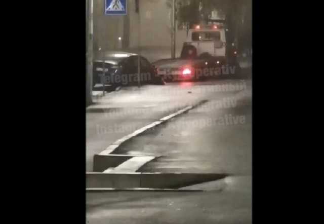 В Киеве произошло ДТП с Tesla