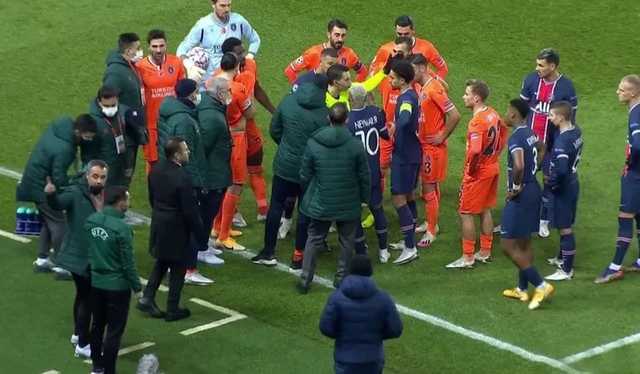 Скандал в Париже: матч Лиги чемпионов был остановлен из-за расизма арбитра