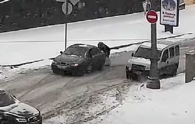 Сеть растрогал харьковский "спайдермен", помогающий людям в гололед