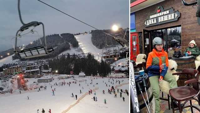 Появились новые фото из Буковеля: люди хвалят рестораны и ларечки