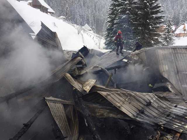 На Закарпатье произошел пожар в ресторане