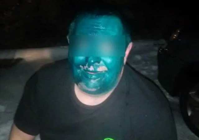 Под Днепром таксисты зеленкой отомстили клиенту