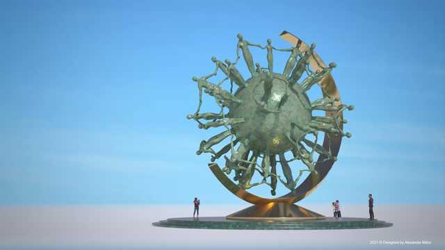 В Дубае появится монумент пандемии от украинского скульптора