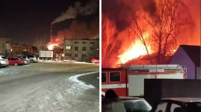 Под Харьковом масштабный пожар