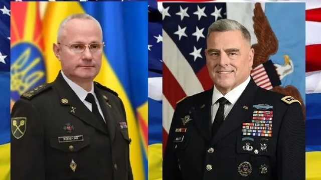 Главнокомандующий ВСУ Хомчак рассказал главному штабисту США о ситуации в Украине