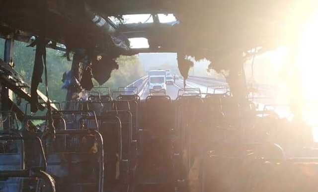 Загорівся автобус з пасажирами, який їхав з Польщі до Дрогобича