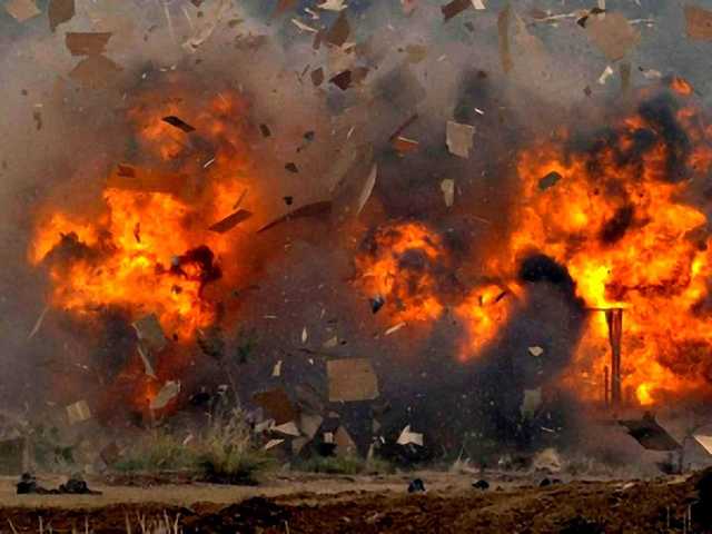 На окраине Донецка прогремел мощный взрыв