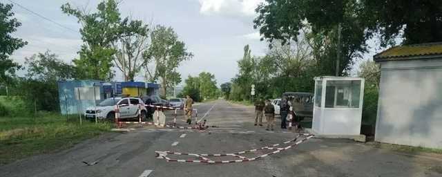 На Одесщине пьяный полицейский на "евробляхе" разнес пограничный пункт пропуска