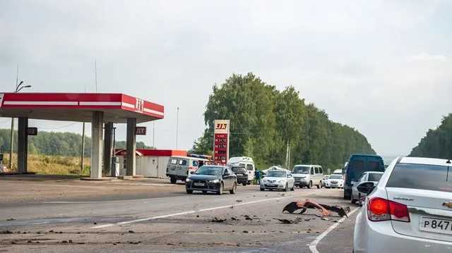 Появилось видео ДТП на Броварской трассе возле Киева