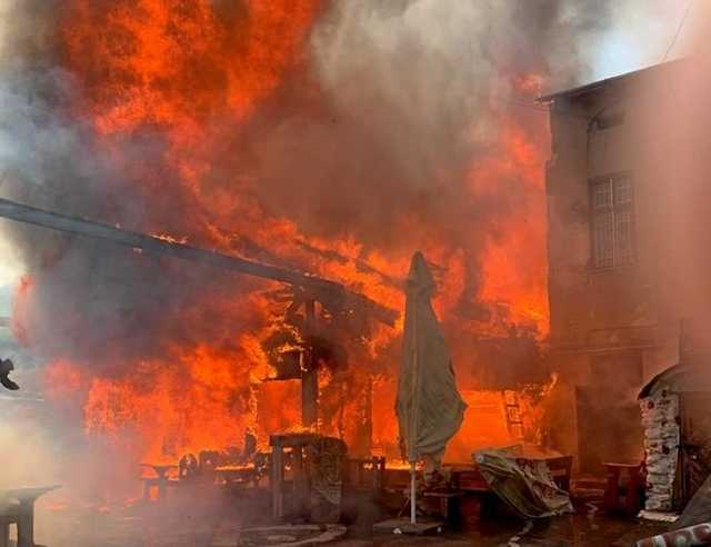 В Тернополе горел ресторан