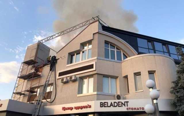 В Белой Церкви горит медцентр