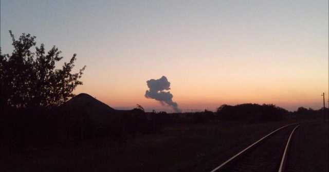 На окраине Донецка прогремел мощный взрыв