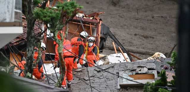 В Японии после масштабного оползня удалось найти 19 выживших