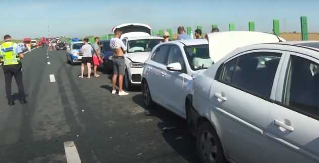 В Румынии из-за тумана столкнулись 55 авто: 17 пострадавших