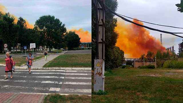 Авария на заводе "Ривнеазот": глава МВД показал фото разорванного трубопровода