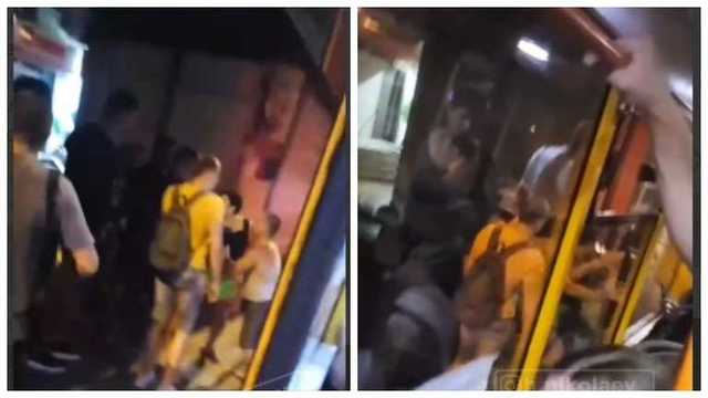 На драку вышла вся маршрутка: В Николаеве произошло эпическое столкновение