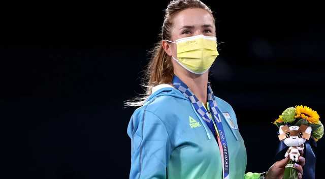 Появилось видео награждения Свитолиной на Олимпиаде-2020