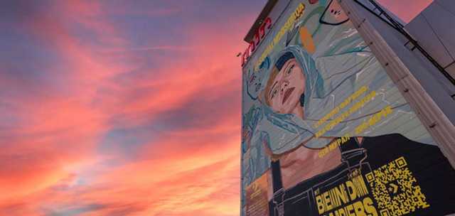 В центре Киева создали уникальный мурал, который очищает воздух